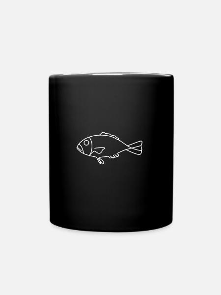 Fisch - Tasse einfarbig - Schwarz