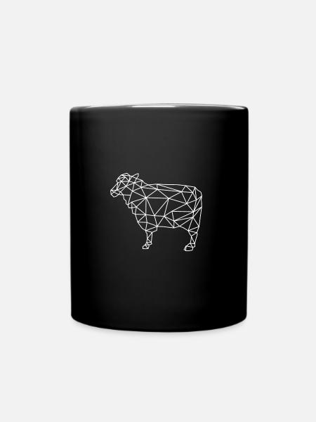 sheep - Full Colour Mug - black