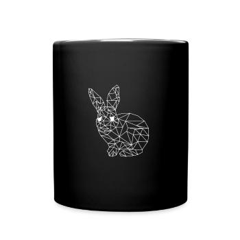 Rabbit - Full Colour Mug - black - Front