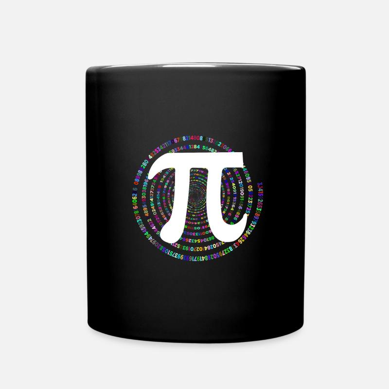 Pi, π, Zahl, Mathe, Mathematik, Day, Geometrie - Tasse einfarbig - Schwarz