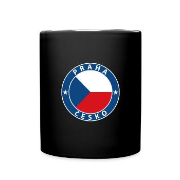 Prag - Tasse einfarbig - Schwarz - Vorne