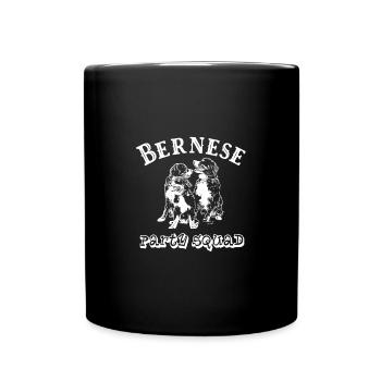 Bouvier bernois - escouade de fête - Mug uni - noir - Devant