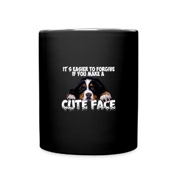 Bouvier bernois - Mug uni - noir - Devant