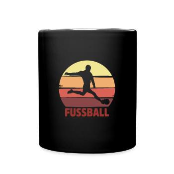 Fußballspieler Geschenk Fußball Fan Fußballer - Tasse einfarbig - Schwarz - Vorne
