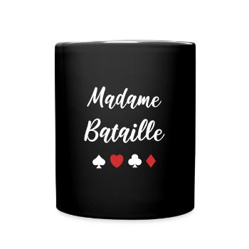 Bataille - Mug uni - noir - Devant