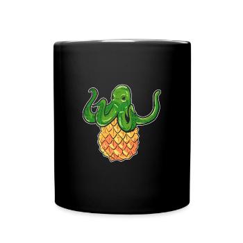 Ananas - Tasse einfarbig - Schwarz - Vorne