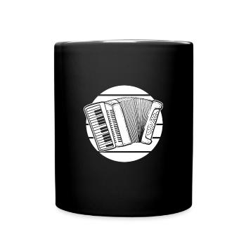 Accordéon - Mug uni - noir - Devant