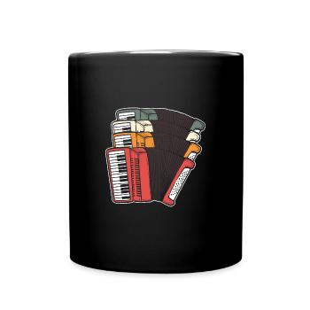 Accordéon - Mug uni - noir - Devant