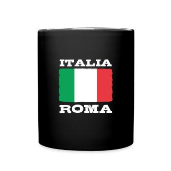 Italy Italia Italian Italian Flag Rome - Full Colour Mug - black - Front