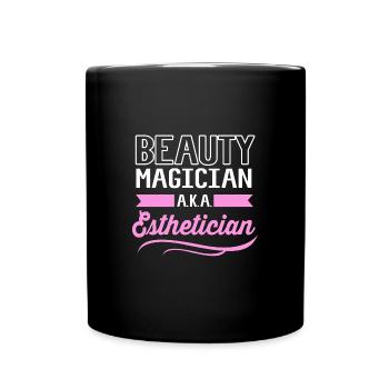 Esthéticien - Mug uni - noir - Devant