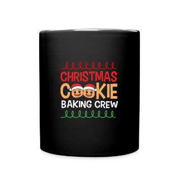 Lebkuchenmann Lebkuchenherz Lebkuchen Naschen - Tasse einfarbig - Schwarz - Vorne