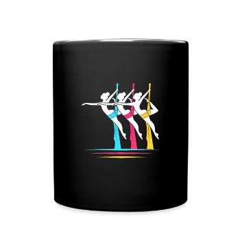 Aerial Yoga Air Yoga - Full Colour Mug - black - Front