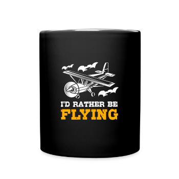 Pilot Airplane - Full Colour Mug - black - Front