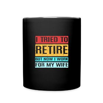 Retraité Retraité Retraité - Mug uni - noir - Devant