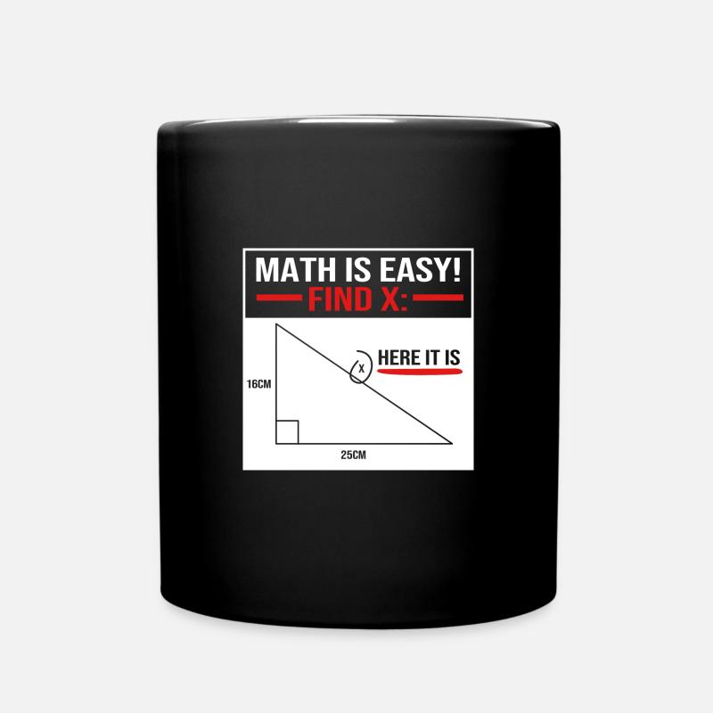 Mathematik - Tasse einfarbig - Schwarz