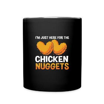Chicken Nuggets - Full Colour Mug - black - Front