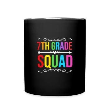 7. Klasse - Tasse einfarbig - Schwarz - Vorne