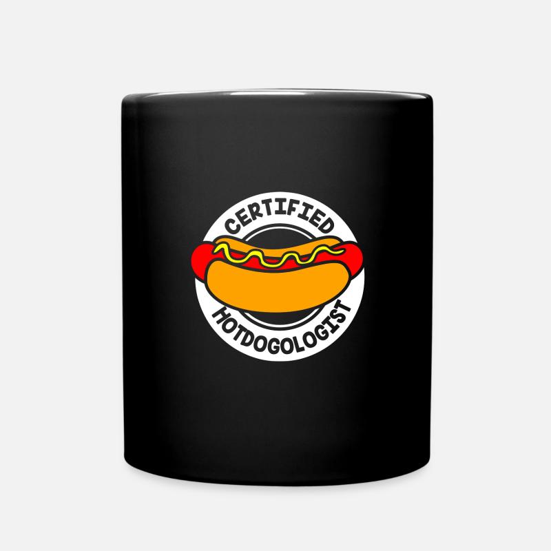 Hot Dog Snack - Full Colour Mug - black