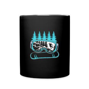Snowboard Snowboard Vacances snowboard Snowboarders - Mug uni - noir - Devant