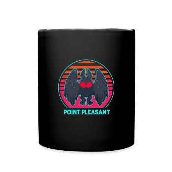 Mottenmann - Tasse einfarbig - Schwarz - Vorne