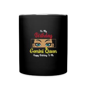 Sternzeichen Zwilling - Tasse einfarbig - Schwarz - Vorne