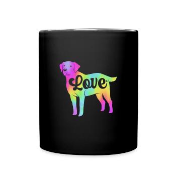 Chesapeake Bay Retriever - Tasse einfarbig - Schwarz - Vorne