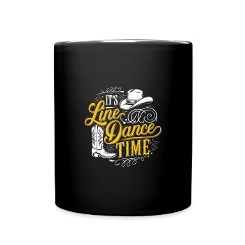 Line Dance Time Line Dancing Time to dance - Full Colour Mug - black - Front