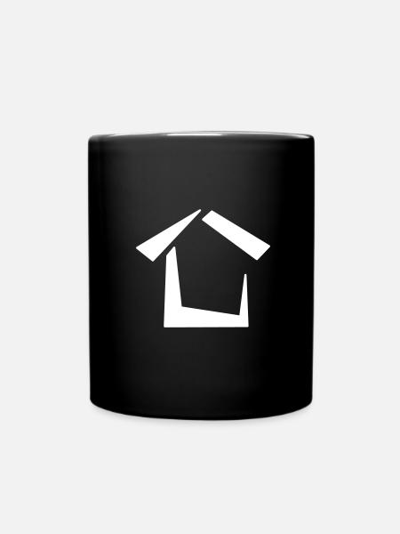 Haus Logo für den Architekten - Tasse einfarbig - Schwarz