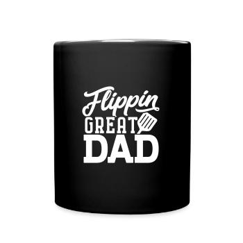 MEILLEUR BARBECUE À BIÈRE PÈRE PAPA GRILL MOTIF DE BARBECUE - Mug uni - noir - Devant
