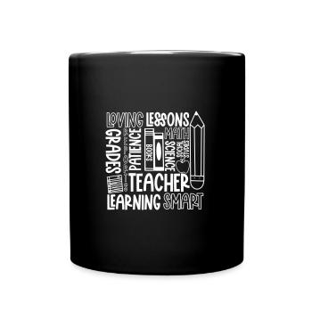Teaching Inspire Motivate Teacher Motive - Full Colour Mug - black - Front