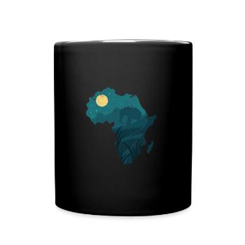 AFRIQUE DU SUD ANIMAUX DU SUD COULEURS DE LA NATURE AFRIQUE MOTIFS - Mug uni - noir - Devant