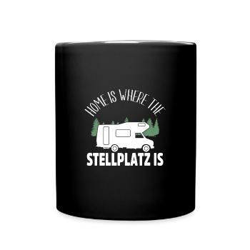 Camping Idée cadeau Camping Camping Outdoor Nature - Mug uni - noir - Devant