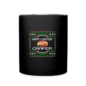 UGGLY HAPPY WINTER CAMPER - Tasse einfarbig - Schwarz - Vorne