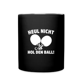 Tischtennisspieler Geschenk Ping Pong Tischtennis - Tasse einfarbig - Schwarz - Vorne