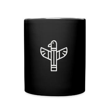 Totem canadien - Mug uni - noir - Devant