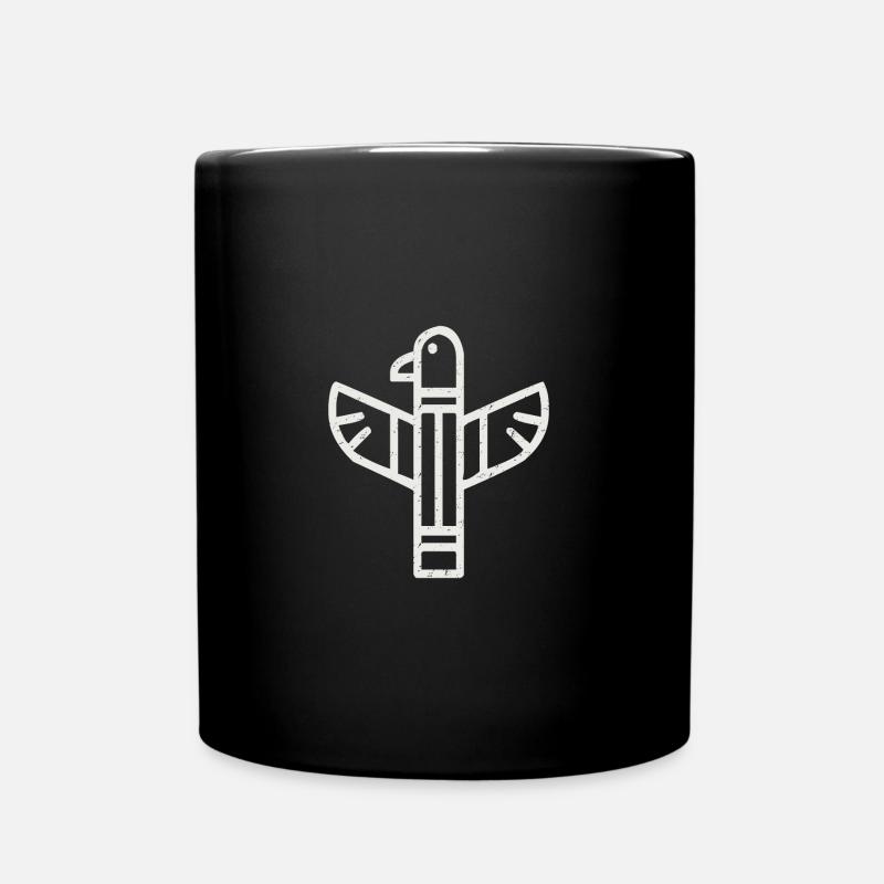 Totem canadien - Mug uni - noir