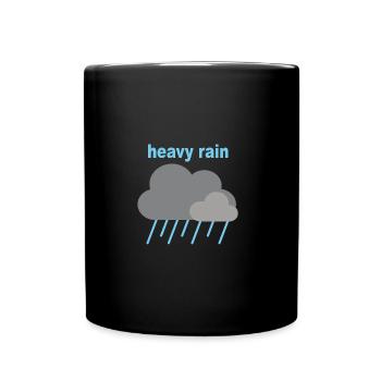 heavy rain - Full Colour Mug - black - Front