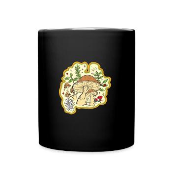 Champignon des années 90 - Mug uni - noir - Devant