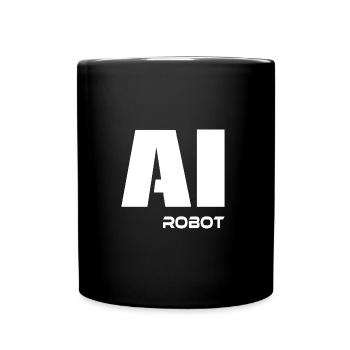 Robot IA - Mug uni - noir - Devant