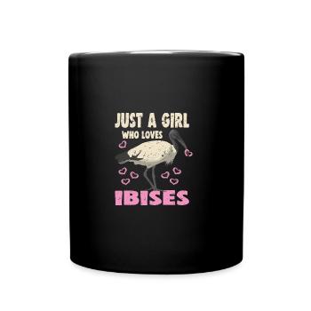 JUST A GIRL WHO LOVES IBISES - Full Colour Mug - black - Front