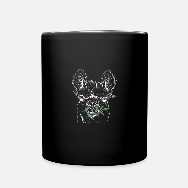 Lama, Alpaca - Tasse einfarbig - Schwarz