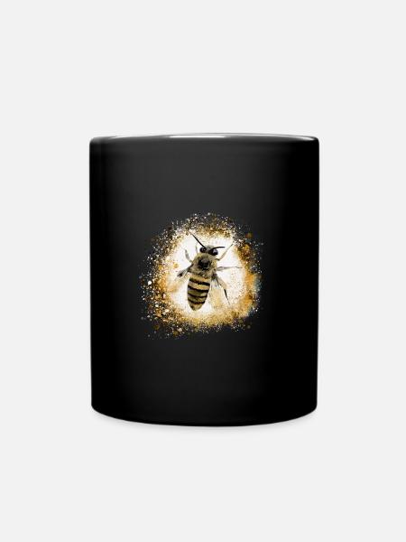 biene,gold,graffiti,malerei,wespe - Tasse einfarbig - Schwarz