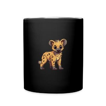 Super Cute Hyenas Baby - Tasse einfarbig - Schwarz - Vorne