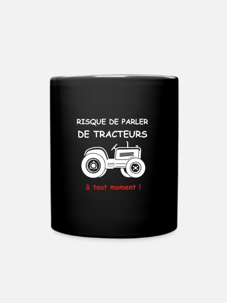 Risque de parler de tracteur - Mug uni - noir
