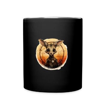Kangourou comme photo - Mug uni - noir - Devant