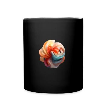 Minimalistic Abstract Art Design - Tasse einfarbig - Schwarz - Vorne
