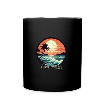 Surfers Paradise Australia vintage style - Full Colour Mug - black - Front