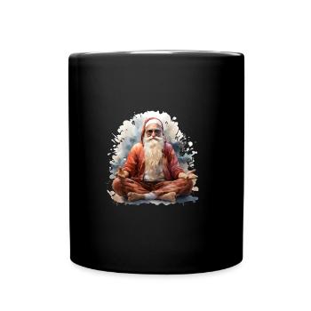 Yoga Santa - Full Colour Mug - black - Front