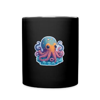 Octopus - Tasse einfarbig - Schwarz - Vorne