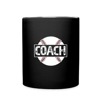 Baseball Coach - Full Colour Mug - black - Front